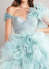 Frideswide | Green Homecoming Dress Shine for Effortless Elegance Night - Light Green - PromDressClub